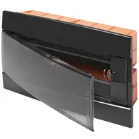 Tablou decorativ incastrabil 4+1/2 module negru Gewiss GW40237TN