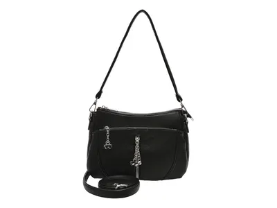 Geanta FLAVIA PASSINI neagra, 9632, din piele ecologica