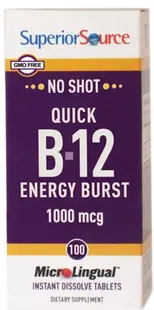 Vitamina B12 Superior Source - 1000 mcg, 100 comprimate sublinguale