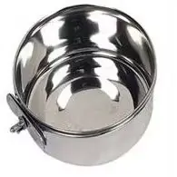 Hranitor Inox cu Suport Colivie 9cm S/230