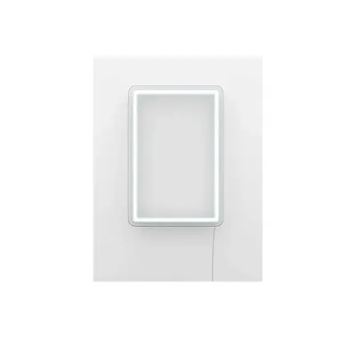 Decorațiune luminoasă de perete Candy Shock Rectangle, 30 x 40 cm, alb