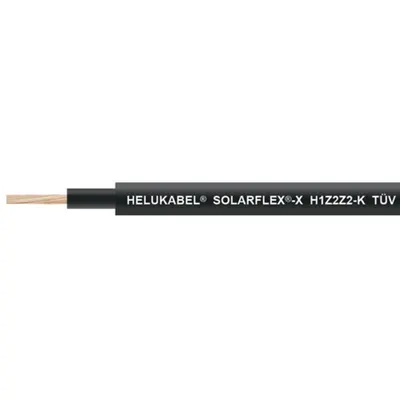 Cablu Solar negru H1Z2Z2-K 1x6mm – Cablu Fotovoltaic 1500V DC Rezistent UV