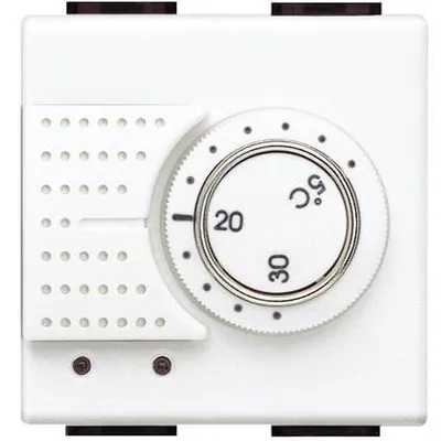 Termostat 230V 2 module Living Light Bticino N4441, alb