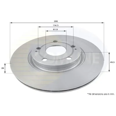 Disc frana COMLINE ADC01134V