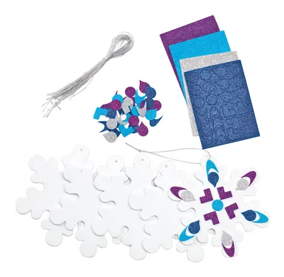 Kit creativ - 24 de fulgi de zăpadă