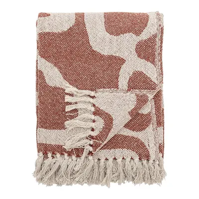 Pătură maro din bumbac reciclat 130x160 cm Salobre – Bloomingville