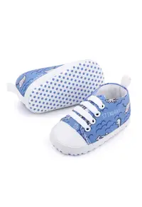 Tenisi Model AL 16241 Shark - pentru bebelusi - Textil - Albastru - Albastru azur