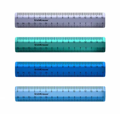 Rigla 15 cm Ice Metalic , ErichKrause