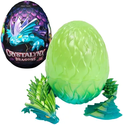 Ou cu o figurină surpriză Spin Master CrystaLynx - Dragons, 32 cm, sortiment