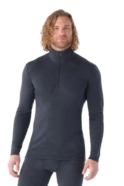 Tricou termic pentru bărbați Classic Thermal Merino Base Layer 1/4 Zip