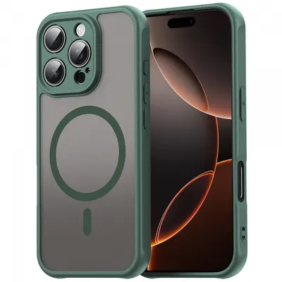 Husa MagSafe pentru Samsung Galaxy XCover7 Pro, Techsuit, HaloFrost II, Verde