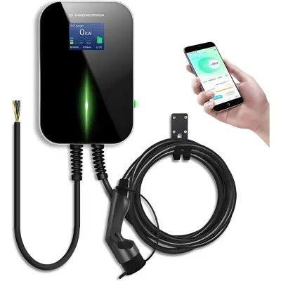 Statie de incarcare EV Trifazat 32A, 22 kW – Versiune cu Bluetooth și Afișaj LCD