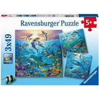 Puzzle Lumea Subacvatica, 3x49 Piese