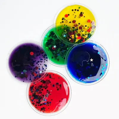Set de 5 cercuri sclipitoare senzoriale, 9 cm
