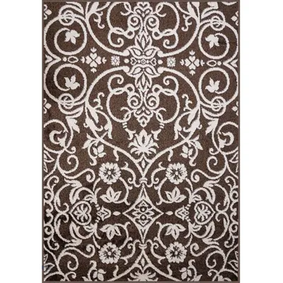 Covor Dreptunghiular, 60 x 110 cm, Crem / Maro, Cappuccino Model Ramuri 16026