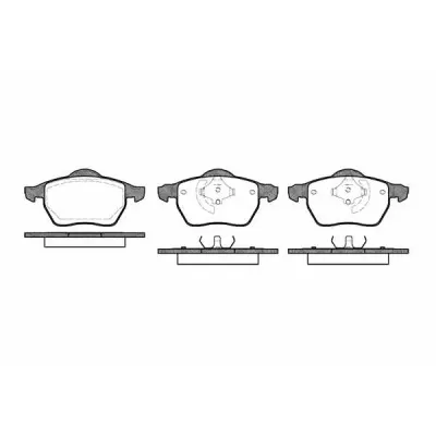 Set placute frana, frana disc REMSA 0390.50