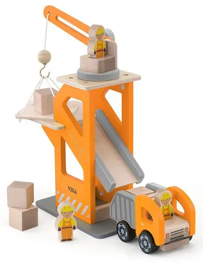 Set de joacă Viga - Macara cu camion