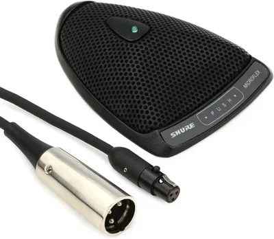 Microfon condenser Shure - MX393/S, supercardioid, negru