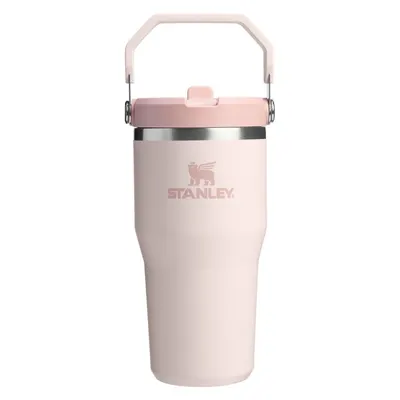 Termos roz deschis din oțel inoxidabil 600 ml IceFlow™ Flip Straw 2.0 Tumbler Rose Quartz – Stanley