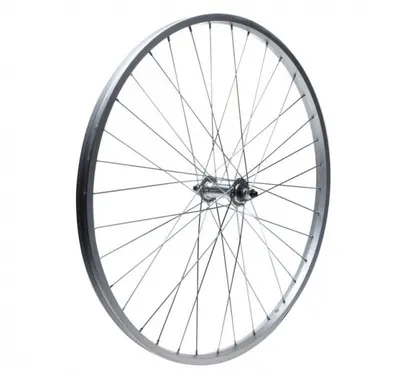 Roata fata bicicleta dubla din aluminiu 28 , culoare argintiu