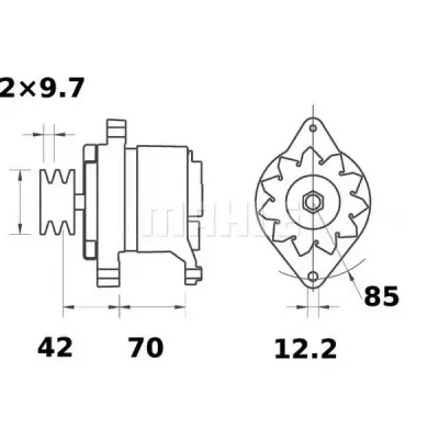 Generator/alternator MAHLE ORIGINAL MG 524