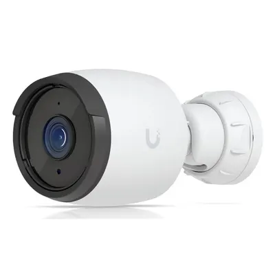 Camera supraveghere IP exterior LPR Ubiquiti G6 Bullet UVC, 4K, IR 30 m, microfon, permite recunoastere faciala si numere inmatriculare, PoE, alb