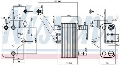 Radiator ulei cutie automata (167x81x74) LAND ROVER FREELANDER 2.0D intre 2000-2006