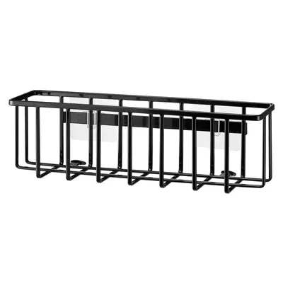 Suport pentru accesorii de spălat negru autoadeziv din metal Film Hook – YAMAZAKI