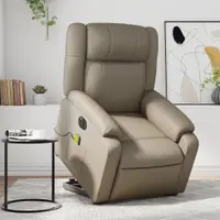 Gossi fotoliu electric masaj rabatabil cu ridicare, cappuccino