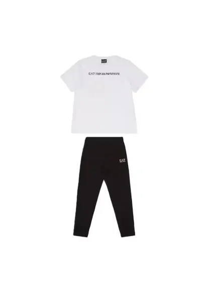 Compleu pentru Fete - girl crossover tee leggings kit - 7G000071-AF12503-M0003 - Alb - Alb