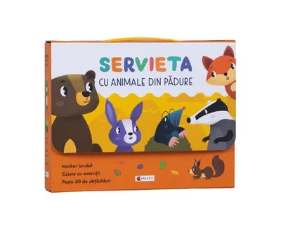 Servieta cu animale din pădure - Paperback