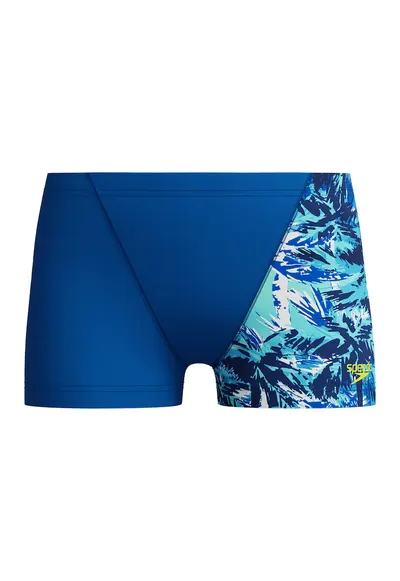 Boxeri inot copii Printed V-Cut Digital bleumarin - marimea 7-8 ani