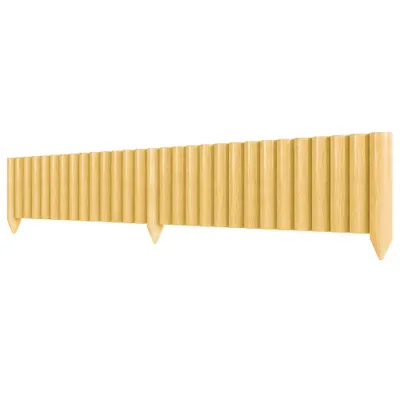 Outsunny Panou decorativ gard de grădină din lemn, rezistent și ușor de instalat pentru patio, gazon, alee 176x38 cm natural | Aosom Romania