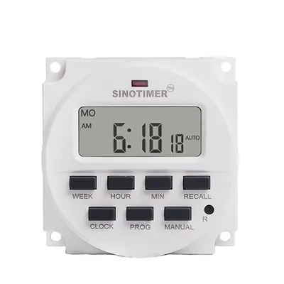 Ceas programator cu siguranta automata incorporata 230V 16A TM618sH-2