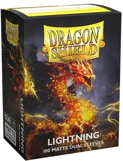 Protecții pentru cărți de joc Dragon Shield Dual Sleeves - Matte Lightning (100 buc.)