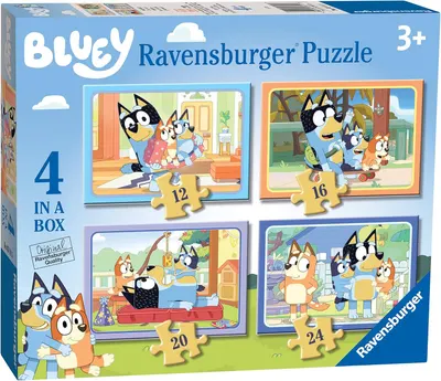 Puzzle pentru copii Ravensburger 4 in 1 - Bluey