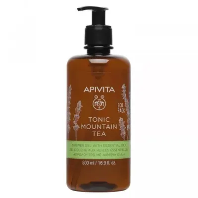 Gel de dus cu ceai de munte Tonic Mountain Tea, 500 ml, Apivita