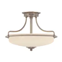 Plafoniera Griffin 3 Light Semi-Flush Light – Polished Chrome