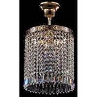 Lustra Diamant Crystal Sfera,1 bec dulie E27, 230V,D.20cm, H.31 cm,Auriu