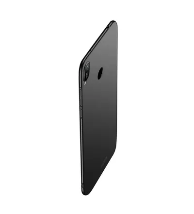 Husa Compatibila cu Huawei Y6 (2019), neagra, policarbonat, ultra-thin, frosted, subtire, Mofi Engros