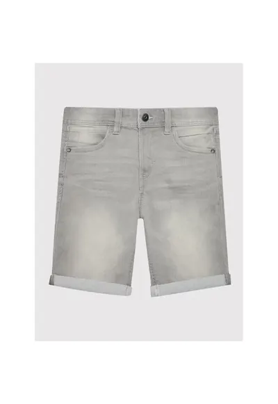 Pantaloni scurti fete - 209555295 - Bumbac/Poliester - Gri - Gri