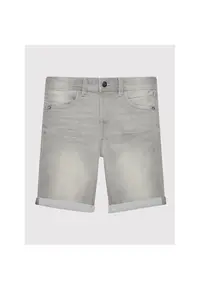 Pantaloni scurti fete - 209555295 - Bumbac/Poliester - Gri - Gri