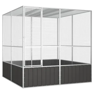Gossi colivie pasari antracit 213,5x217,5x211,5 cm otel galvanizat