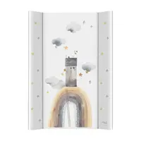 Saltea de infasat, Ceba Baby, Basic, Cu Intaritura, 70x50 cm, Impermeabila, Pentru comode de infasat, patuturi, Fara ftalati, 0 luni+, Rainbow