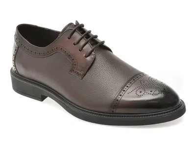 Pantofi eleganti OTTER maro, 30008, din piele naturala