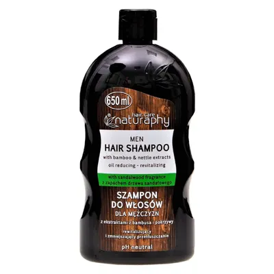 Sampon pentru reglarea sebumului cu Extract de Bambus si Urzica Naturaphy Men, Blux | 650 ml