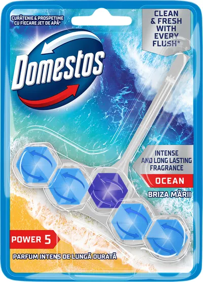 Odorizant de toaletă Domestos - Power 5 Ocean, 50 g