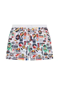 Costum de inot pentru barbati - alb - cu model -
