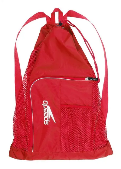 Rucsac Speedo Ventilator Deluxe Mesh Bag rosu– geanta plasa piscina