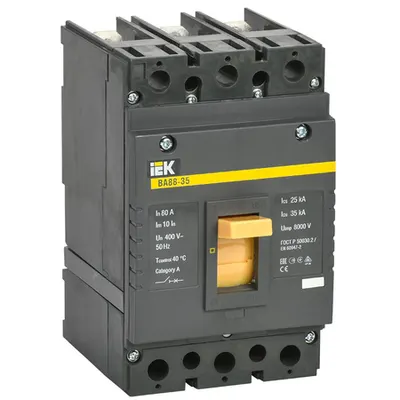 Intrerupator general MCCB VA88-35 3P 80A 35kA
